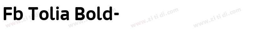 Fb Tolia Bold字体转换